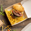 50 Scatole di Hamburger "thepack" 220g naturale  : Stoviglie/snack