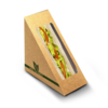50 Scatole per sandwich kraft con finestra  : Stoviglie/snack