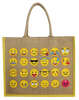  Borsa shopper in iuta &#8220;Emojis&#8221;. : Articoli per la rivendita