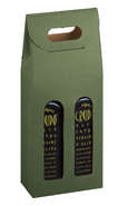 Coffret carton cadeaux pour bouteilles spéciales huile d'olive AOC : Bottiglie e prodotti locali