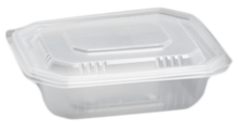 50 Vaschette PP BASE + coperchio trasparente : Vaisselle snacking