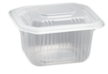50 Vaschette PP BASE + coperchio trasparente : Vaisselle snacking