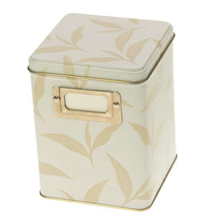 Immagine del prodotto Scatola in metallo "FEUILLES" con porta etichetta