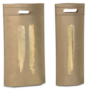 Immagine del prodotto Sacchetto non tessuto BOTTIGLIE Cammello/Oro