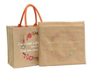 Immagine del prodotto Sacchetto in tela di iuta di lusso marca 