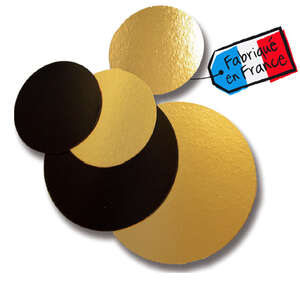Immagine del prodotto Base Torta Rotondo double face nero/oro