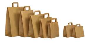 Immagine del prodotto Borsa kraft marrone - Manici piatti