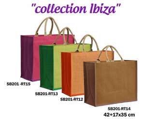Immagine del prodotto Borsa in iuta Collezione IBIZA con tasca 420+170x350mm