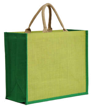 Immagine del prodotto Borsa in iuta Collezione IBIZA con tasca 420+170x350mm