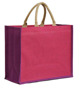Immagine del prodotto Borsa in iuta Collezione IBIZA con tasca 420+170x350mm