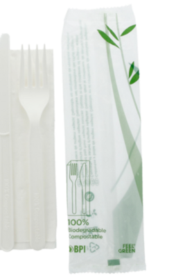 Immagine del prodotto Sacchetto 3/1 coltello + forchetta + tovagliolo 