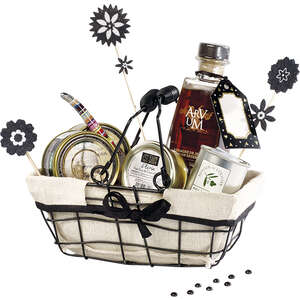 Immagine del prodotto Cesto metallo nero/tessuto