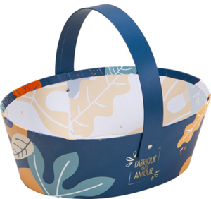 Immagine del prodotto Cesto Cartone con disegno "con amore"