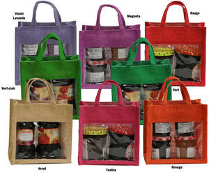 Immagine del prodotto Borse con finestra con manici in iuta