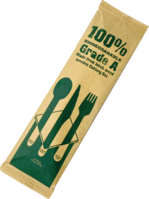 Immagine del prodotto 500 Confezioni di posate in legno 