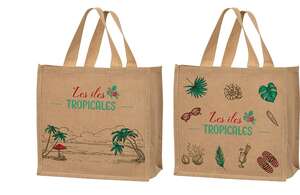 Immagine del prodotto Shopper in juta “Tropical Islands”.
