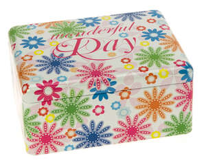 Immagine del prodotto “Meravigliosa” scatola da tè in metallo