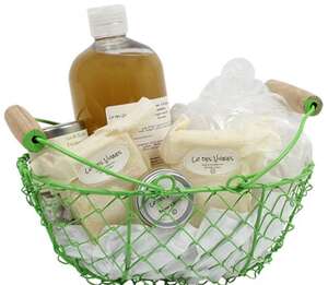 Immagine del prodotto Cesto Ovale Verde Con Manici Pieghevoli