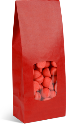 Immagine del prodotto Borse fondo SOS con finestra kraft vergata rossa