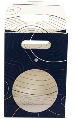 Immagine del prodotto  Borsa regalo rettangolare in cartone blu Abyss