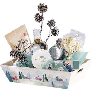 Immagine del prodotto Cesto rettangolare in legno collezione “Snowy Countryside”