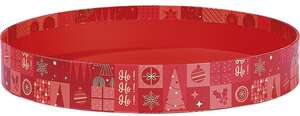 Immagine del prodotto Cestino Rotondo in Cartone Collezione “Festive Mosaic”.