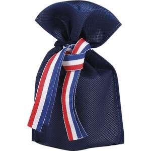 Immagine del prodotto Borsa in TNT di polipropilene Collezione “Navy Blue Tricolor Ribbon”.