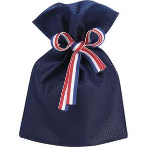 Immagine del prodotto Borsa in TNT di polipropilene Collezione “Navy Blue Tricolor Ribbon”.