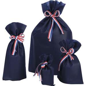 Immagine del prodotto Borsa in TNT di polipropilene Collezione “Navy Blue Tricolor Ribbon”.