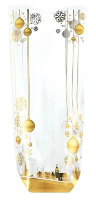 Immagine del prodotto 100 Borse Metalliche Collezione “Palle e Fiocchi di Neve”.