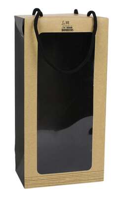 Immagine del prodotto Borsa valigia Kraft con finestra 