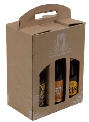 Immagine del prodotto Scatola in cartone kraft per 6 birre LONG NECK