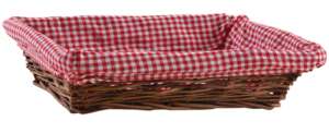 Immagine del prodotto Cesto in vimini con fodera a quadretti