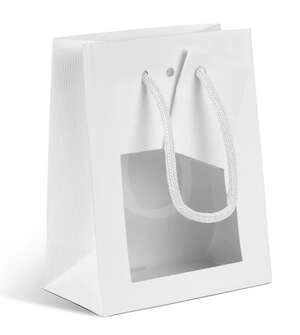 Immagine del prodotto Borsa con finestra bianco opaco