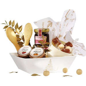 Immagine del prodotto Cestino quadrato in cartone "Frammenti d'oro"