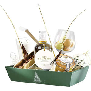 Immagine del prodotto Cestino rettangolare in cartone "Winter Elegance"