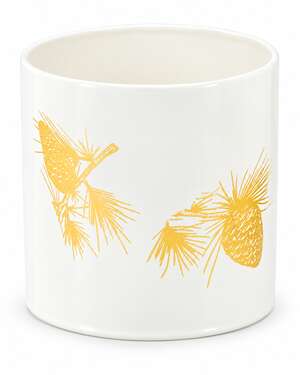 Immagine del prodotto Vaso in metallo bianco "Pigna"