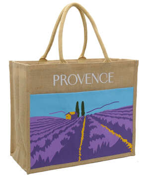 Immagine del prodotto Borsa in juta con stampa "Provenza"