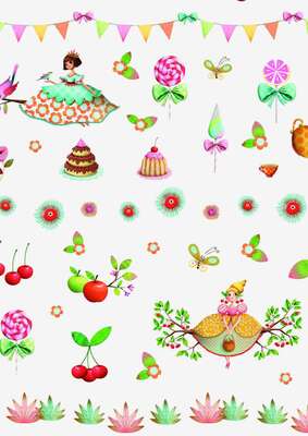 Immagine del prodotto Rotoli di carta da regalo "Princess White"