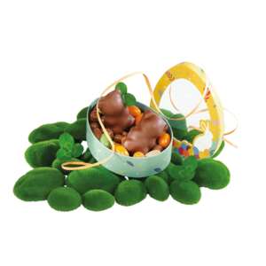 Immagine del prodotto Scatola di cartone a forma di uovo per una caccia ai dolci