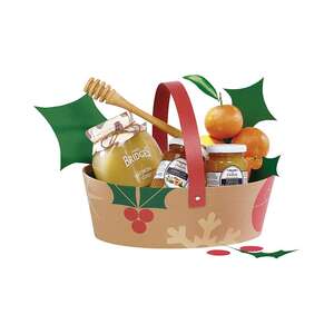 Immagine del prodotto Cestino ovale in cartone NATALE NATURA
