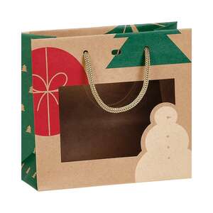 Immagine del prodotto Sacchetto di carta kraft NATALE NATURA Finestra