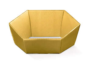 Immagine del prodotto Cesto esagonale "Fibra Oro"