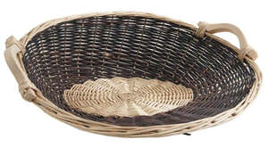 Immagine del prodotto Cestino in vimini bianco e grezzo