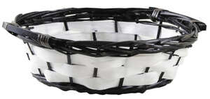 Immagine del prodotto Cestino rotondo in vimini e legno