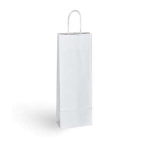 Immagine del prodotto Borsa kraft bianca 1 bottiglia 