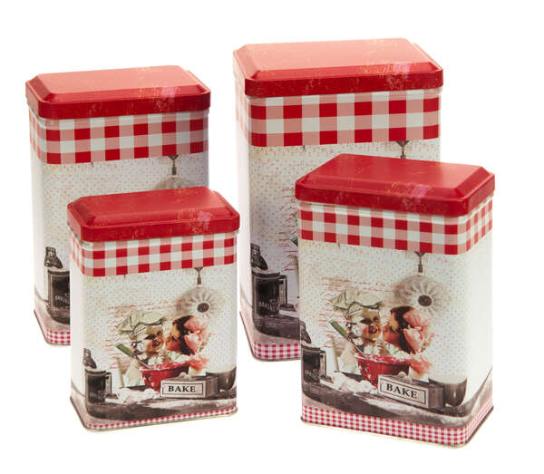 Immagine del prodotto Lotto di 4 scatole in metallo VINTAGE