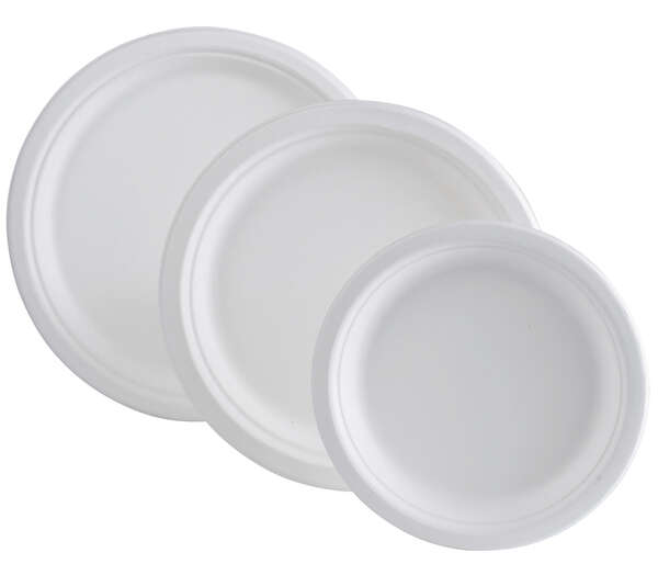 Immagine del prodotto Set di 50 piatti rotondi 100% naturali
