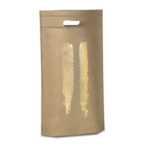 Immagine del prodotto Sacchetto non tessuto BOTTIGLIE Cammello/Oro