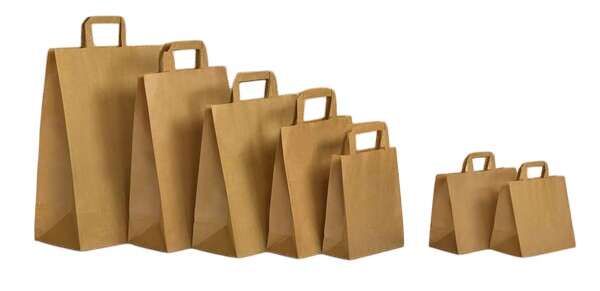 Immagine del prodotto Borsa kraft marrone - Manici piatti